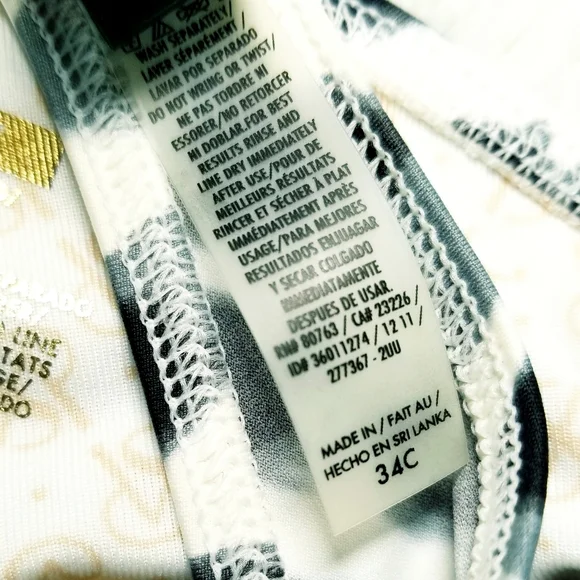 Victoria's Secret Vintage Low Rise Hipster Bandeau Top Two Piece Bikini Set NWT - Picture 12 of 16